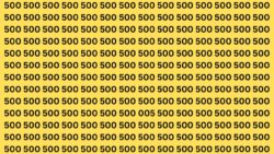 This Optical Illusion Tests Your Vision as You Search for the Inverted 500 in 7 Seconds