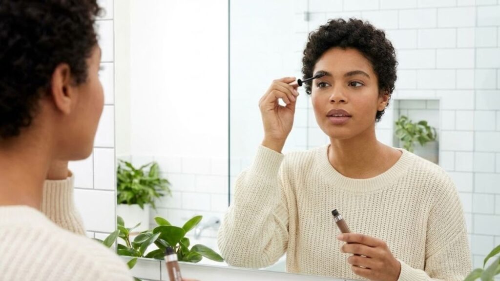 Homemade Eyebrow Gel Blending Aloe and Cocoa